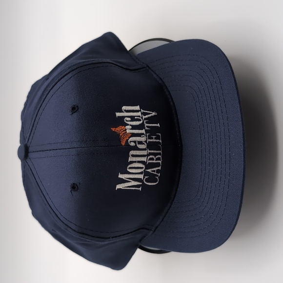 Headline| NWOT Monarch Cable TV Blue Sports Cap Snap Back - Picture 4 of 7
